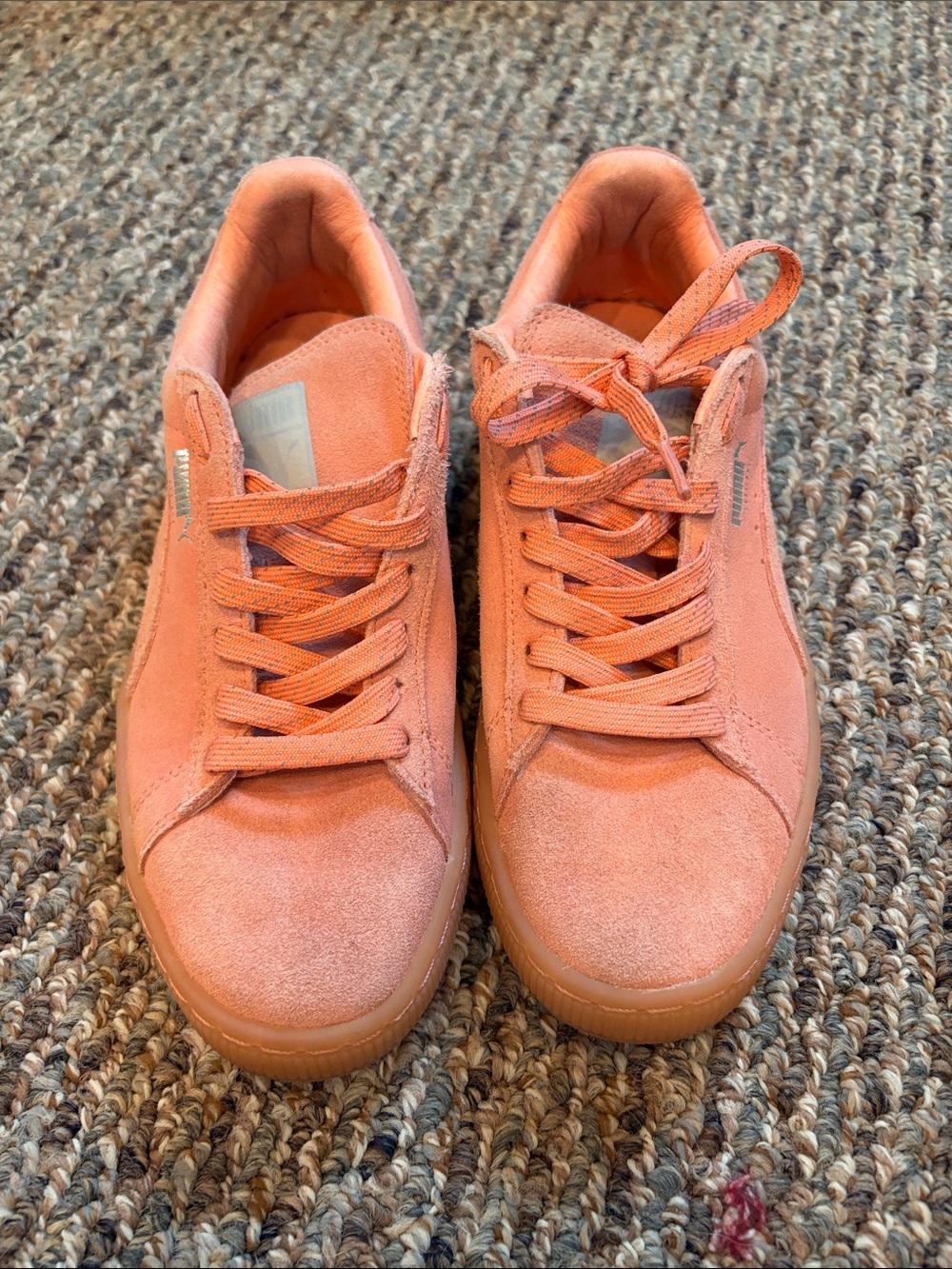 Puma Suede Classic Sneakers in Peach Pink